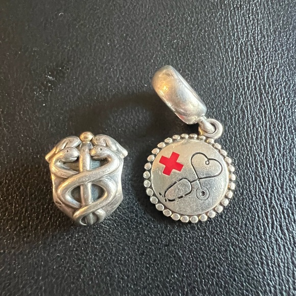 Authentic Pandora Medical Charms. Nurse, Doctor - Picture 1 of 5